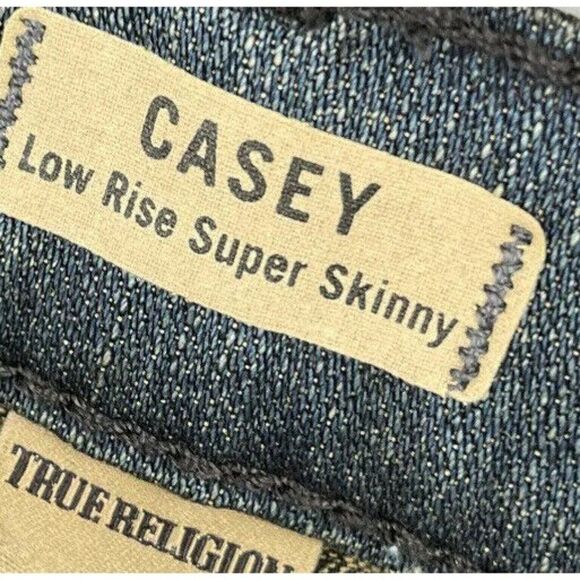 True Religion Women's Casey Super Skinny Jean in Tiger Camo Sz 24 $228 - Picture 5 of 8